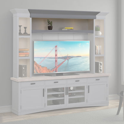 Americana Modern - Hutch Bridge With LED Light - Dove