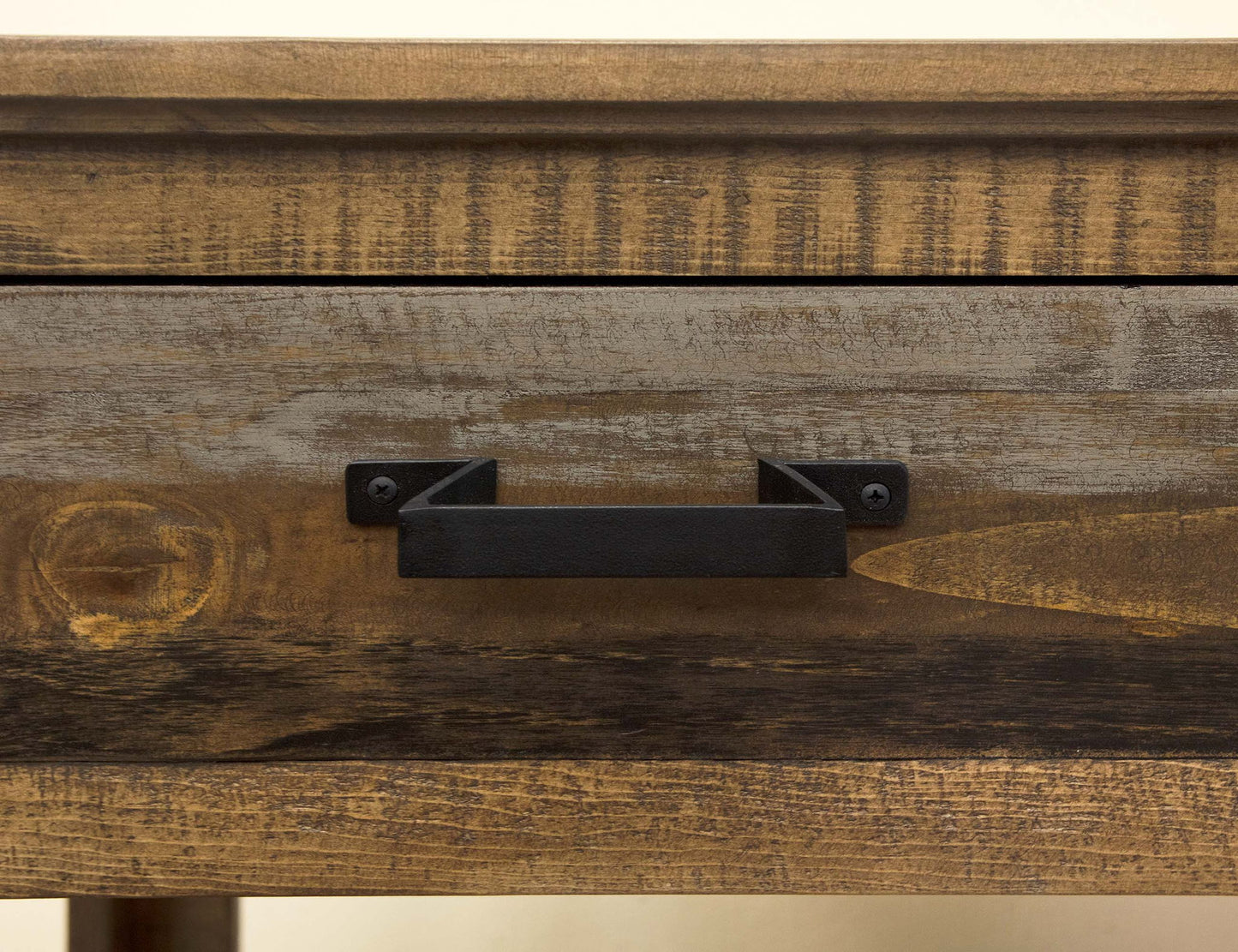Loft - Sofa Table With 2 Drawers - Two Tone Gray / Brown