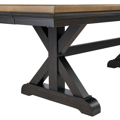 Montrose - Dining Table With 20" Leaf - Espresso And Brown