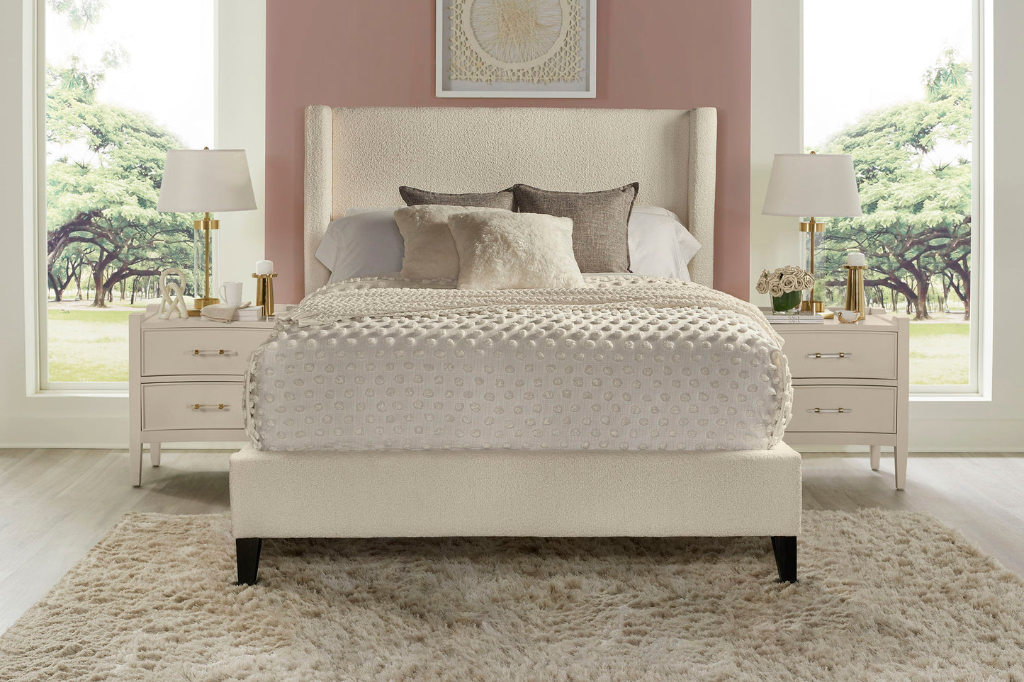 Angel - King Headboard - Himalaya Ivory Natural