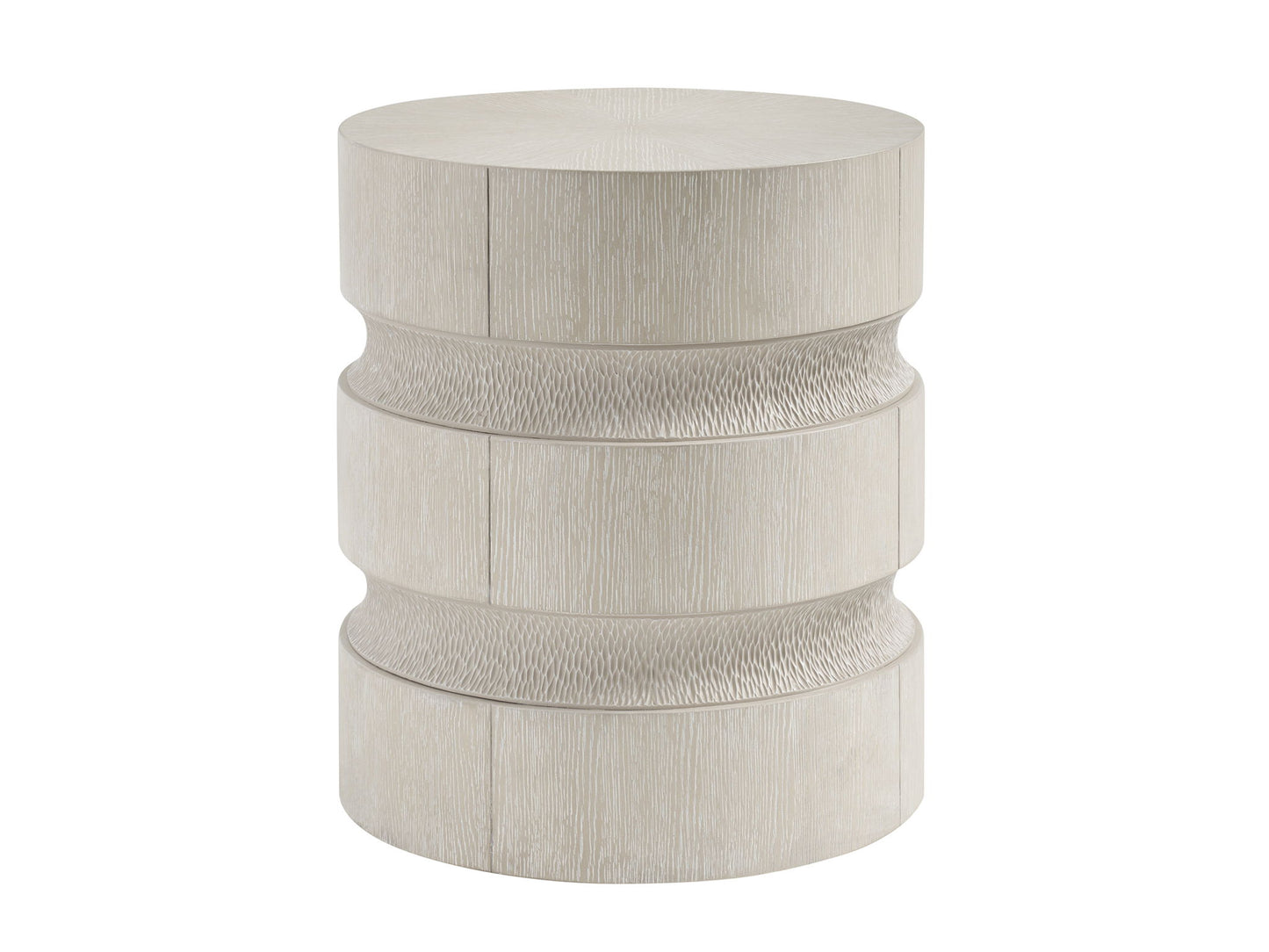 Copacabana - Bianca Round End Table - White