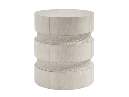 Copacabana - Bianca Round End Table - White