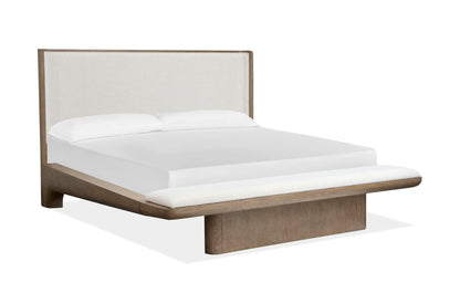 Thorne - Queen / King Platform Bed Rails - Amber Brown