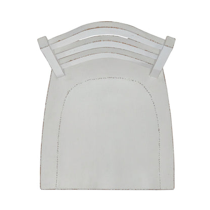 Magnolia Manor - Ladderback Swivel Bar Stool - Antique White