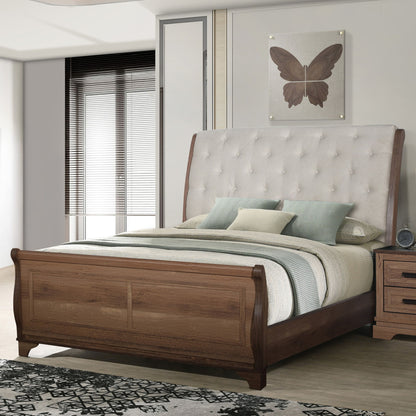 Coventry Hall - Western King Headboard, Footboard & Slats - Pecan