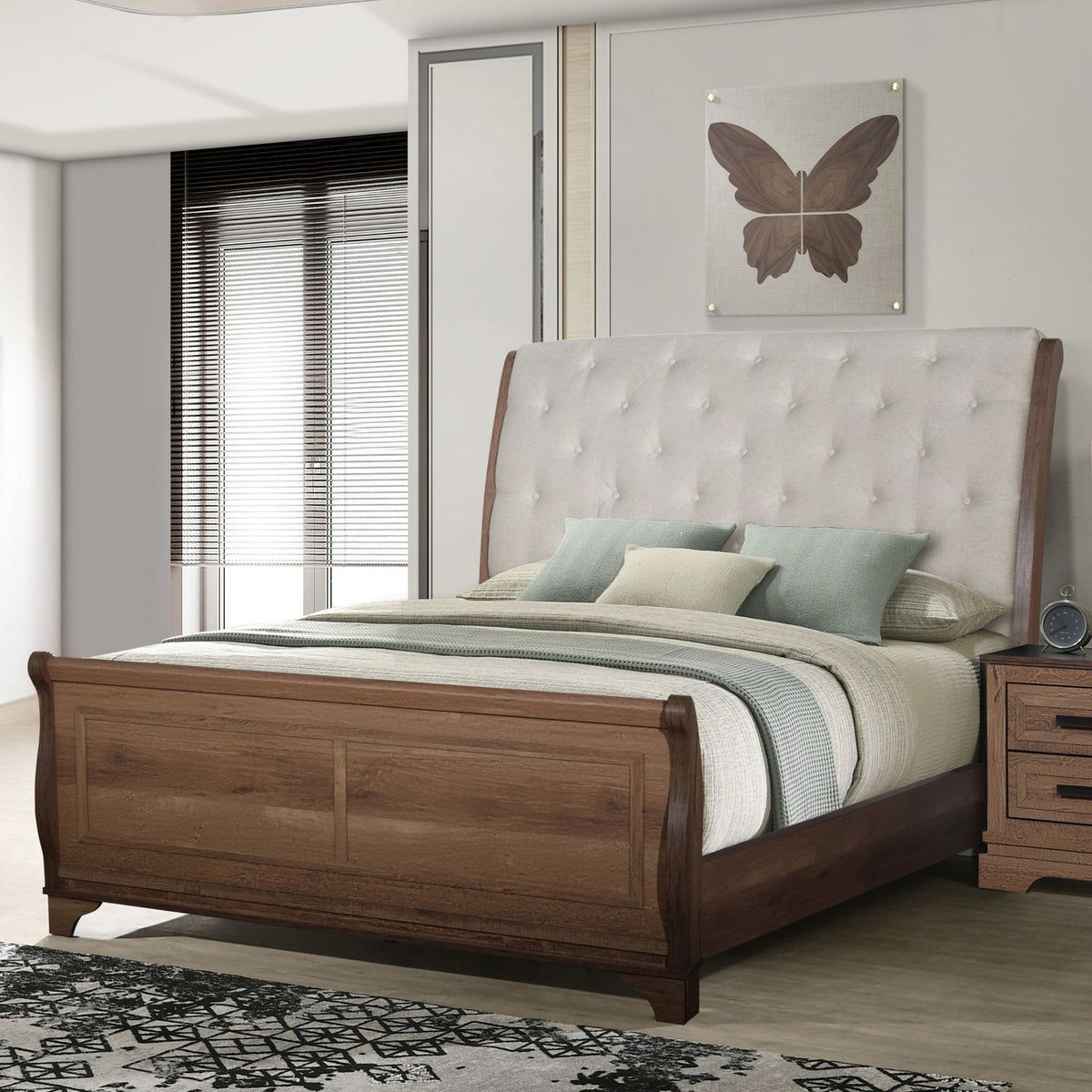 Coventry Hall - Eastern King / Queen Side Rails - Pecan