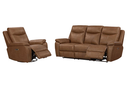 Veracruz - Power Swivel Glider Recliner P2 - Vintage Tan