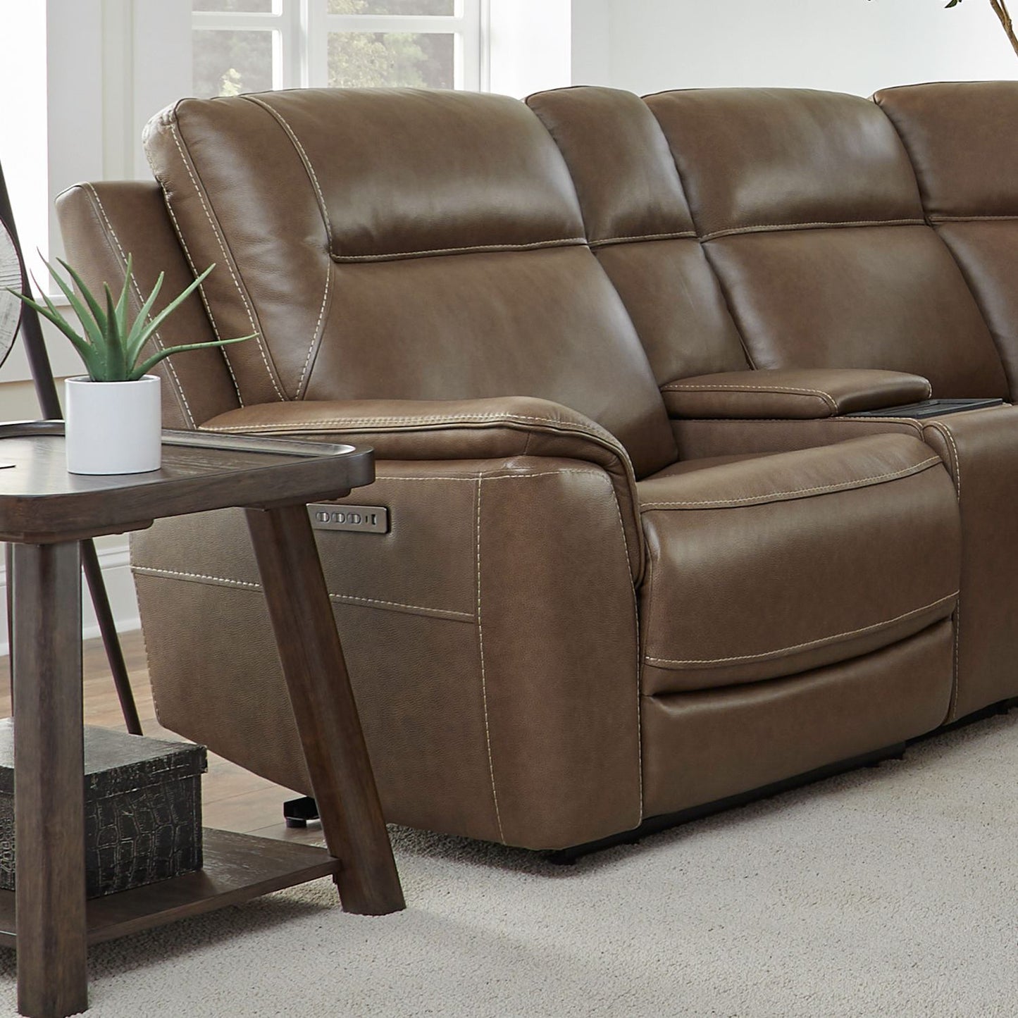 Collins - Left Arm Recliner P3 & ZG - York Chestnut