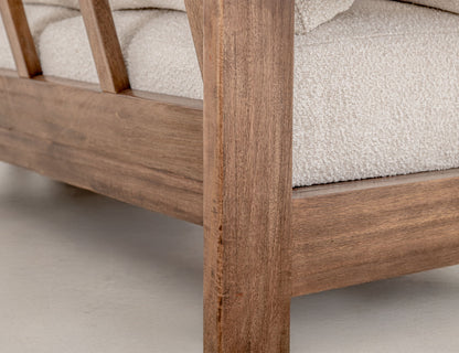 Duna - Sofa - White / Light Brown