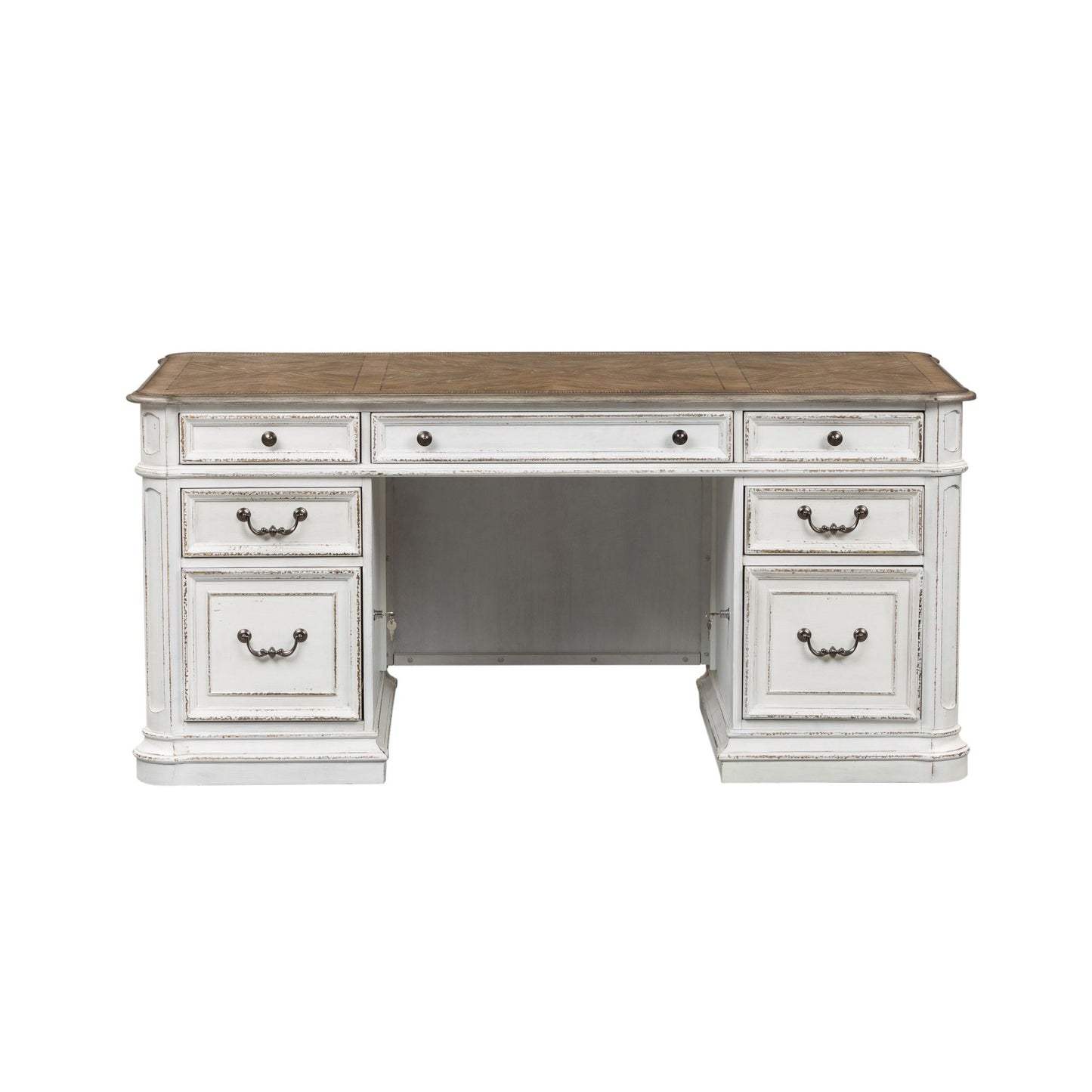 Magnolia Manor - Jr Executive Desk Top - Antique White