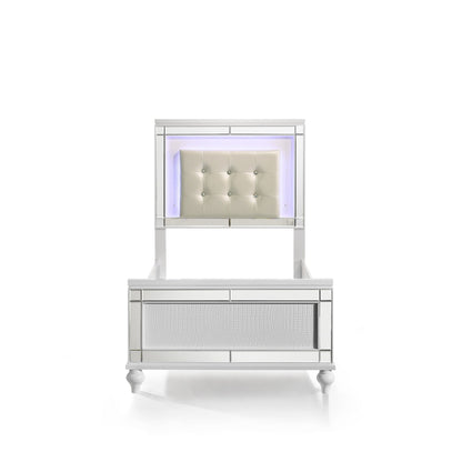 Valentino - 3/3-4/6 Twin/Full Side Rails - White