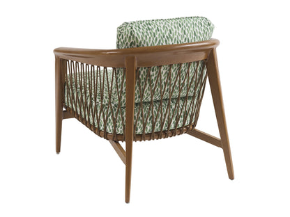 Palm Desert Poolside - Occasional Chair - Dark Brown / Green