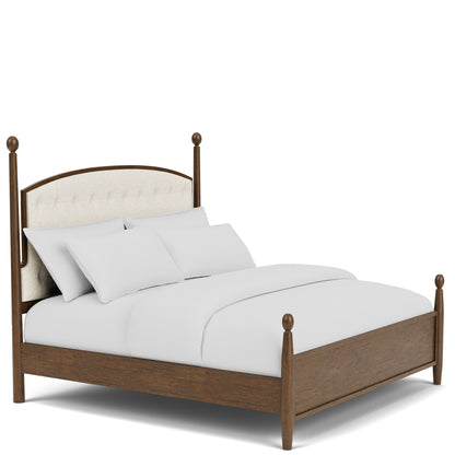 Calhoun - Queen / King Upholstered Bed Rails - Whiskey Oak