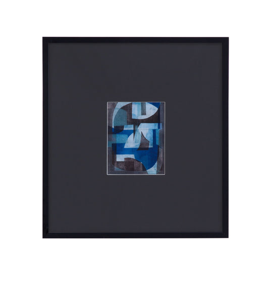 Leo II Framed Print - Black / Blue