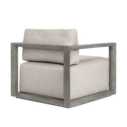 Remsen - Outdoor Lounge Chair - Weathered Gray / Dove