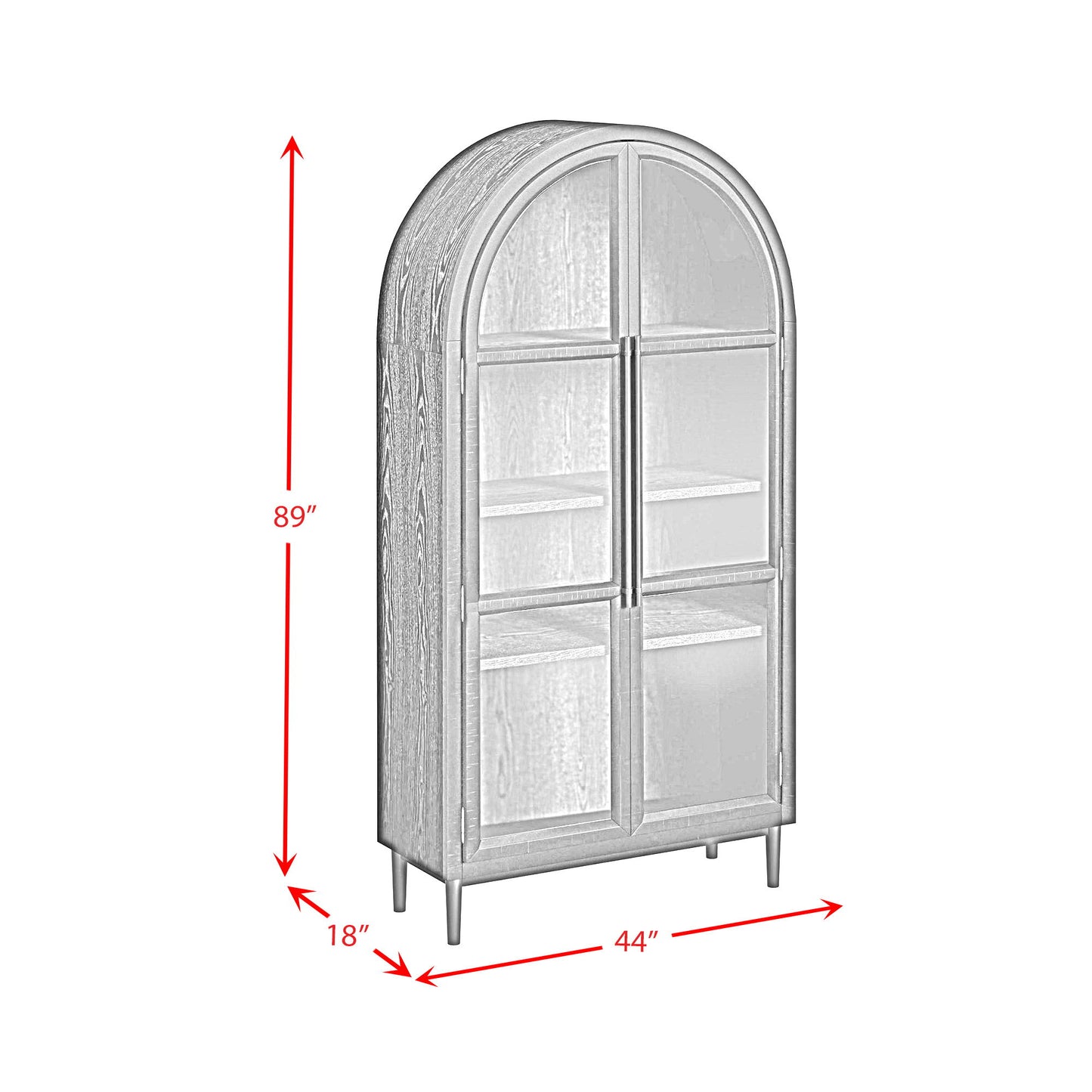 Santiago - Bookcase - Espresso Black