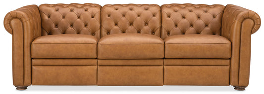 MS - Glover Power Reclining Sofa With Power Headrest - Brown