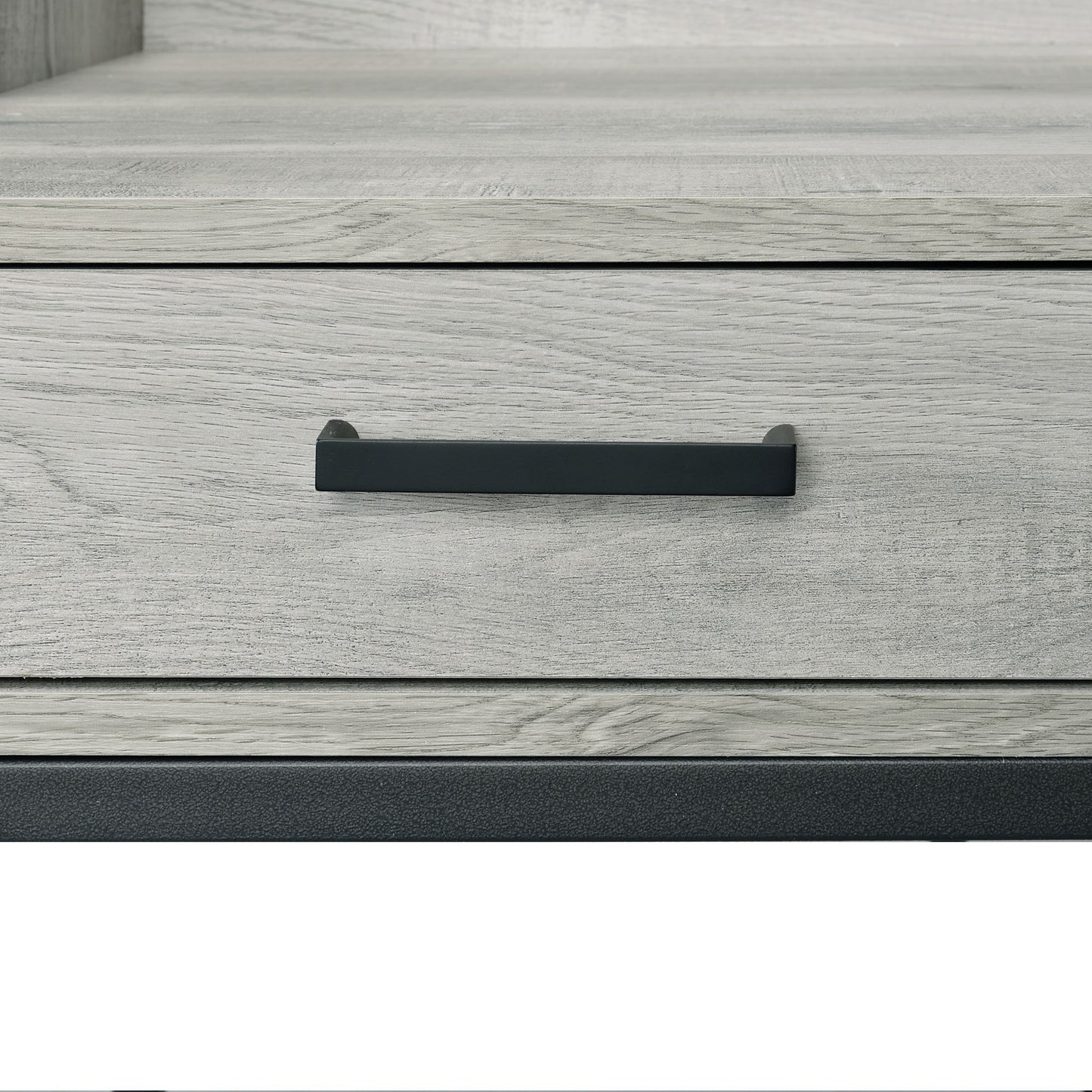 Preston - 2 Piece Desk And Bookshelf Set - Gray