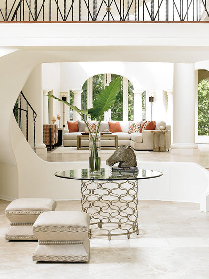 Laurel Canyon - Bollinger Round Dining Table With Glass Top