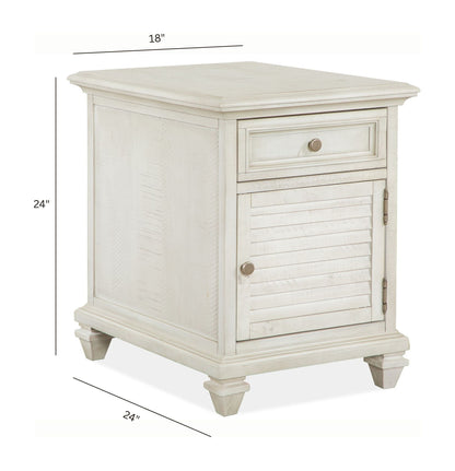 Newport - Chairside End Table - Alabaster