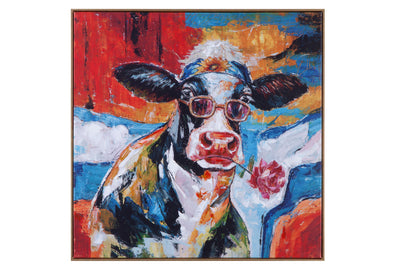 Cool Dude Framed Canvas - Red