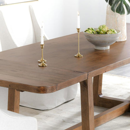 Lyra - Extendable Dining Table - Smoke Brown
