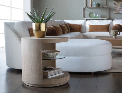 Simpatico - Simpatico Round End Table - Light Brown