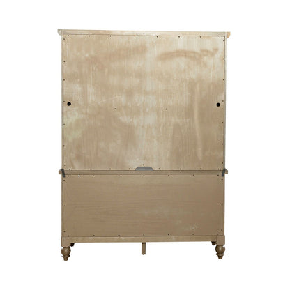 Americana Farmhouse - Credenza Hutch - Dusty Taupe