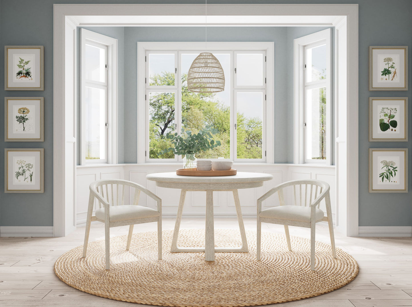 Carmella - Round Dining Table - Pebble Oak