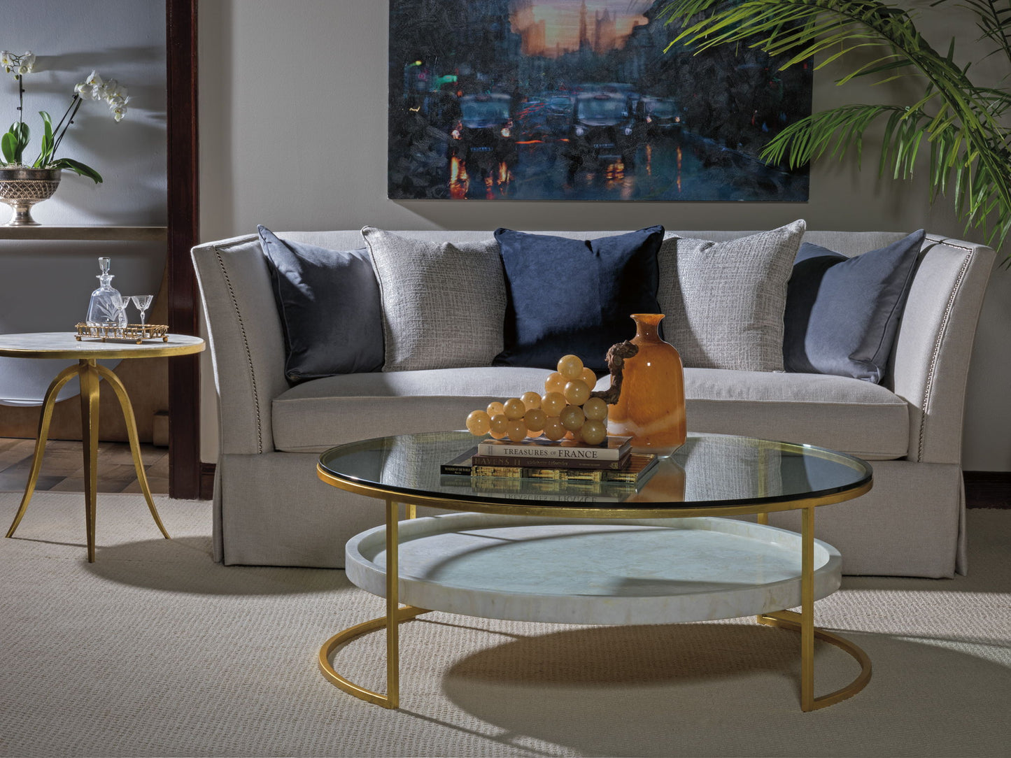 Signature Designs - Crystal Stone Round Table