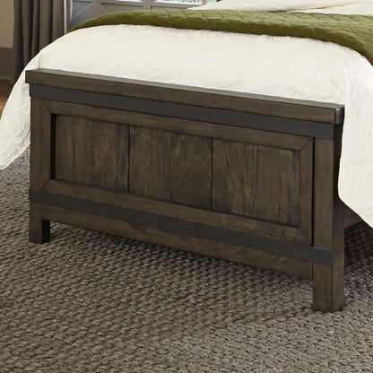 Thornwood Hills - Full Panel Footboard - Rock Beaten Brown