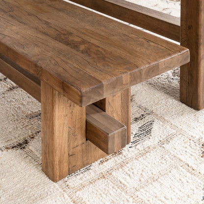 Mantova - 84" Bench - Reclaimed Barnwood