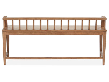 Lindon - Arm Bench With Low Back - Belgian Wheat