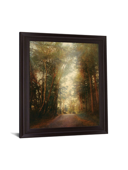 Sunbeam Woodland - 28" x 34" Framed Wall Art - Green