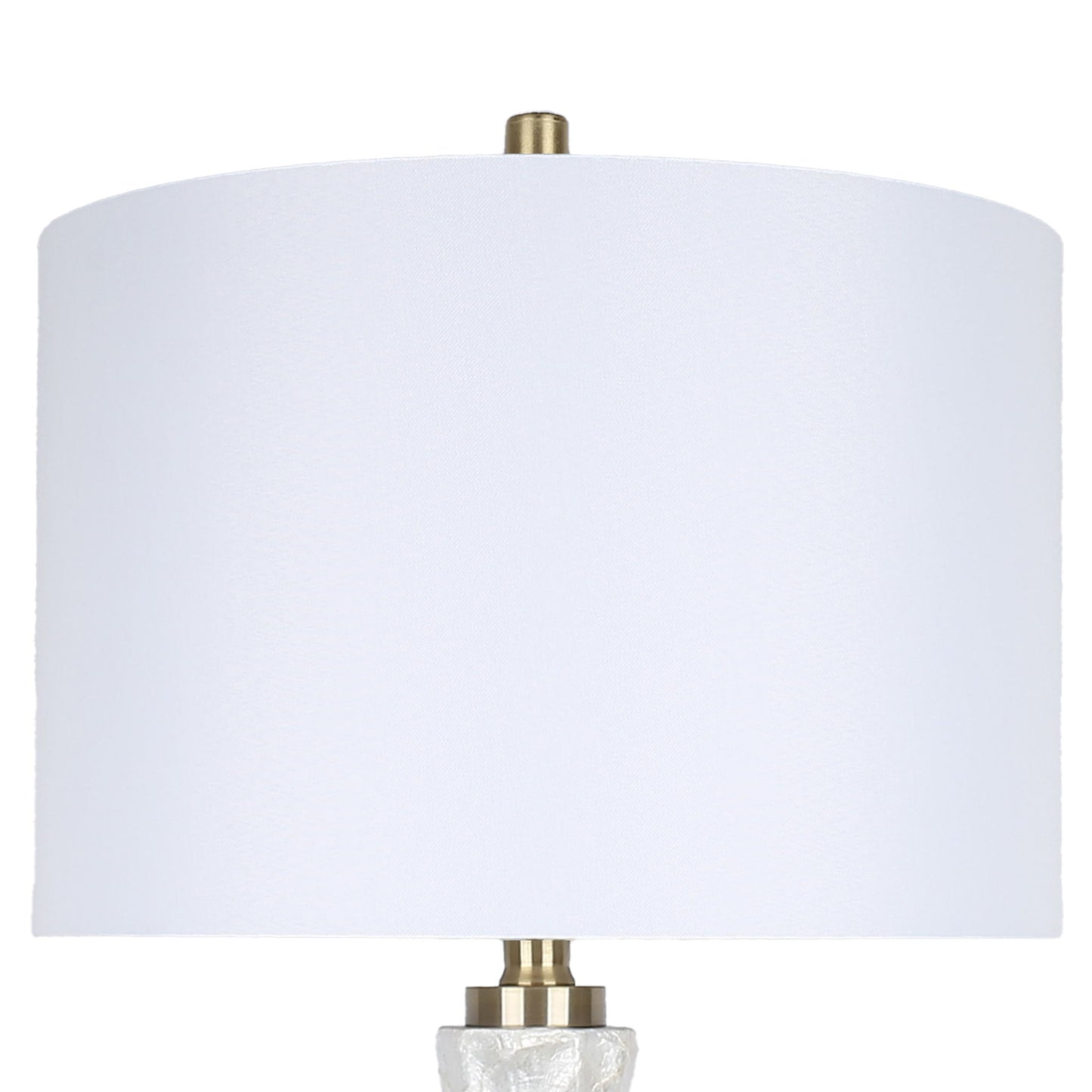 Crystal Shell Capiz Shell & Metal Table Lamp (Set of 2) - White Shell / Soft Gold