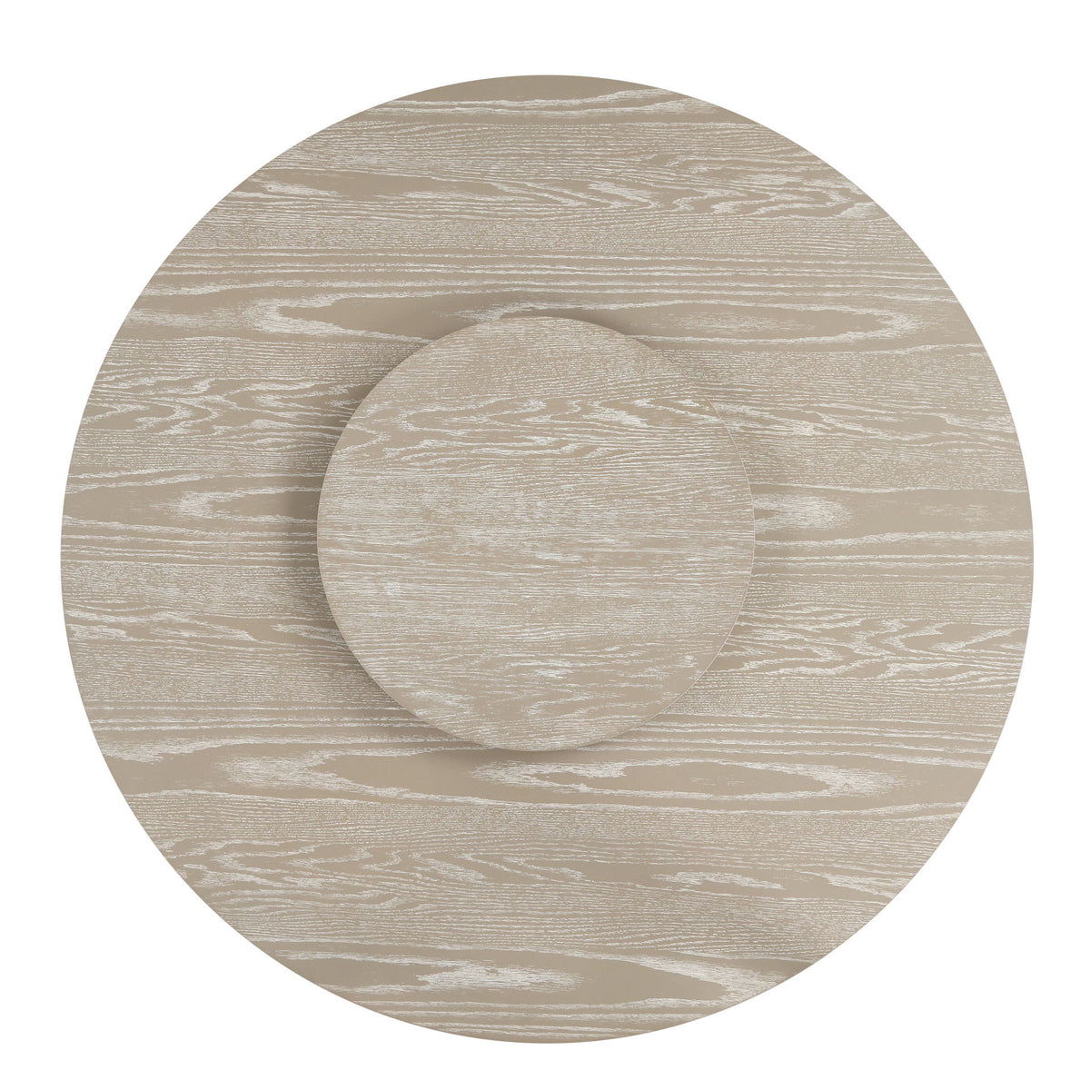Gwendolyn - Round Dining Table Base - Cerused Taupe