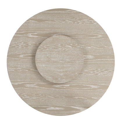 Gwendolyn - Round Dining Table Base - Cerused Taupe
