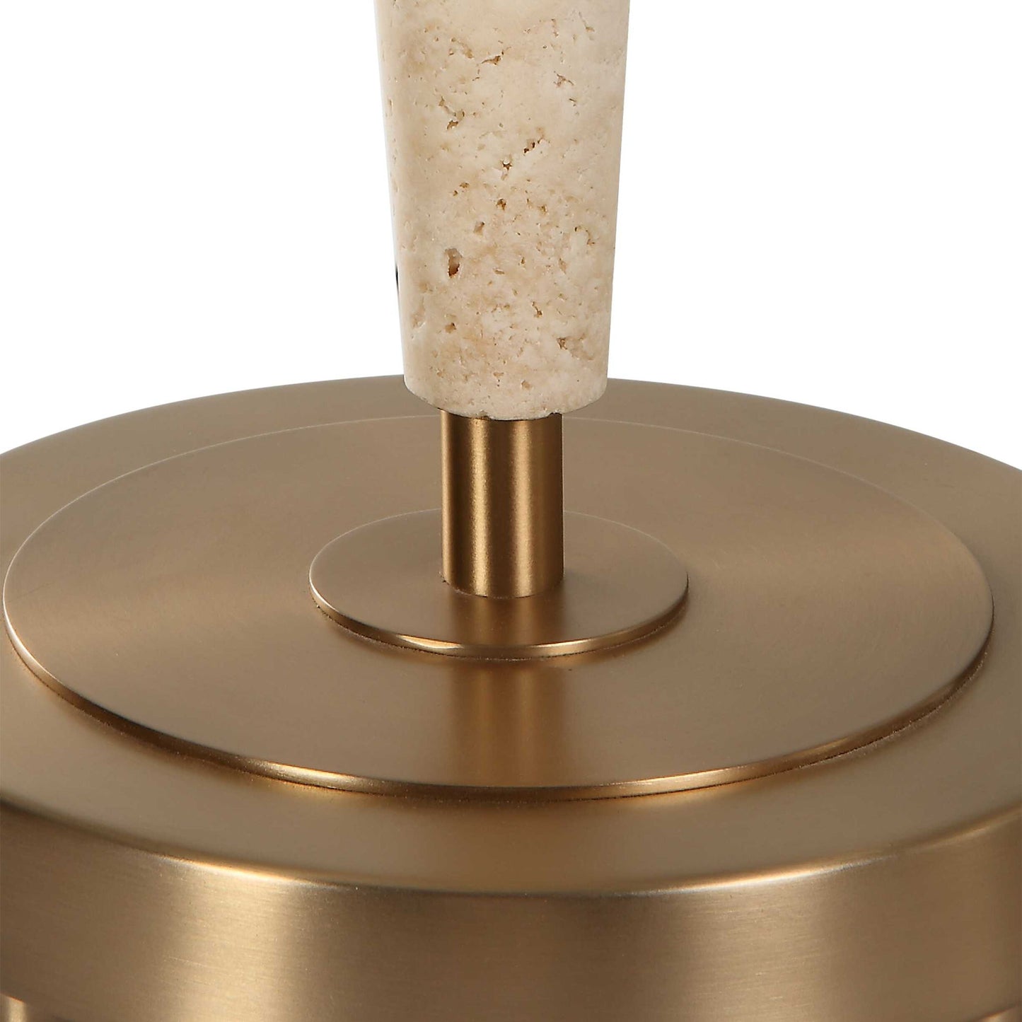 Palu - Travertine Table Lamp - Beige