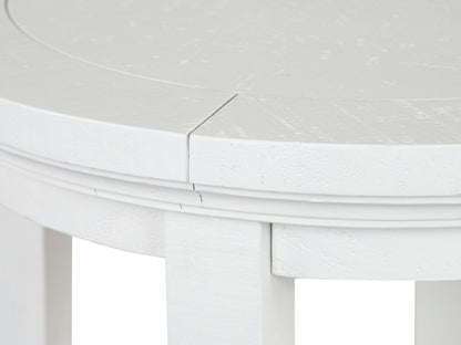 Heron Cove - Round Accent End Table - Chalk White