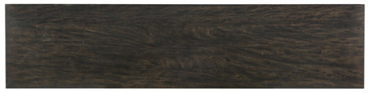 Melange - Asher Four Door Entertainment Credenza - Dark Brown / Dark Gray