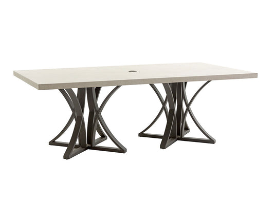 Cypress Point Ocean Terrace - Dining Table With Weatherstone Top - Driftwood