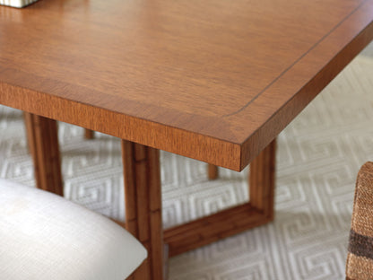 Palm Desert - San Marino Double Pedestal Dining Table - Dark Brown