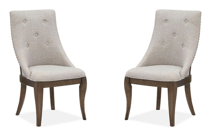 Roxbury Manor - Dining Arm Chair With Upholstered Seat and Back (Set of 2) - Homestead Brown