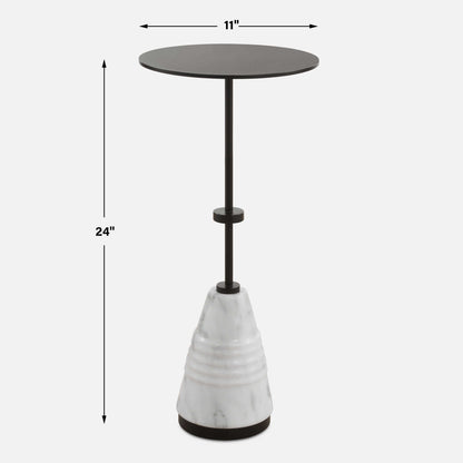 Kincaid - Metal Drink Table - White
