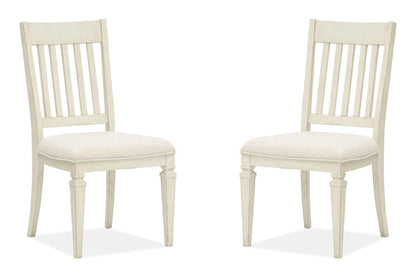 Newport - Dining Side Chair With Upholstered Seat (Set of 2) - Alabaster