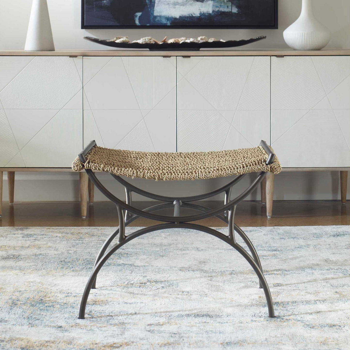 Playa - Seagrass Small Bench - Black