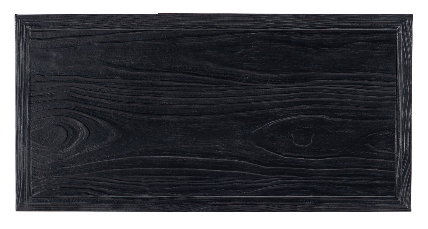 Linville Falls - Shou Sugi Ban 2-Drawer Nightstand - Black