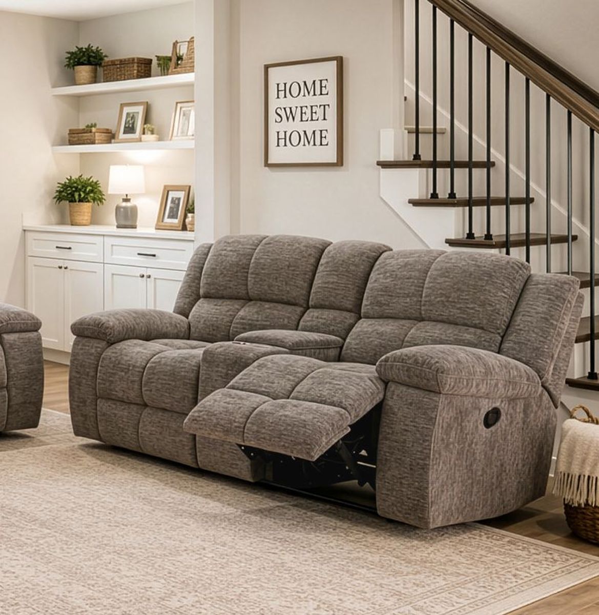 Buster - Manual Reclining Console Loveseat