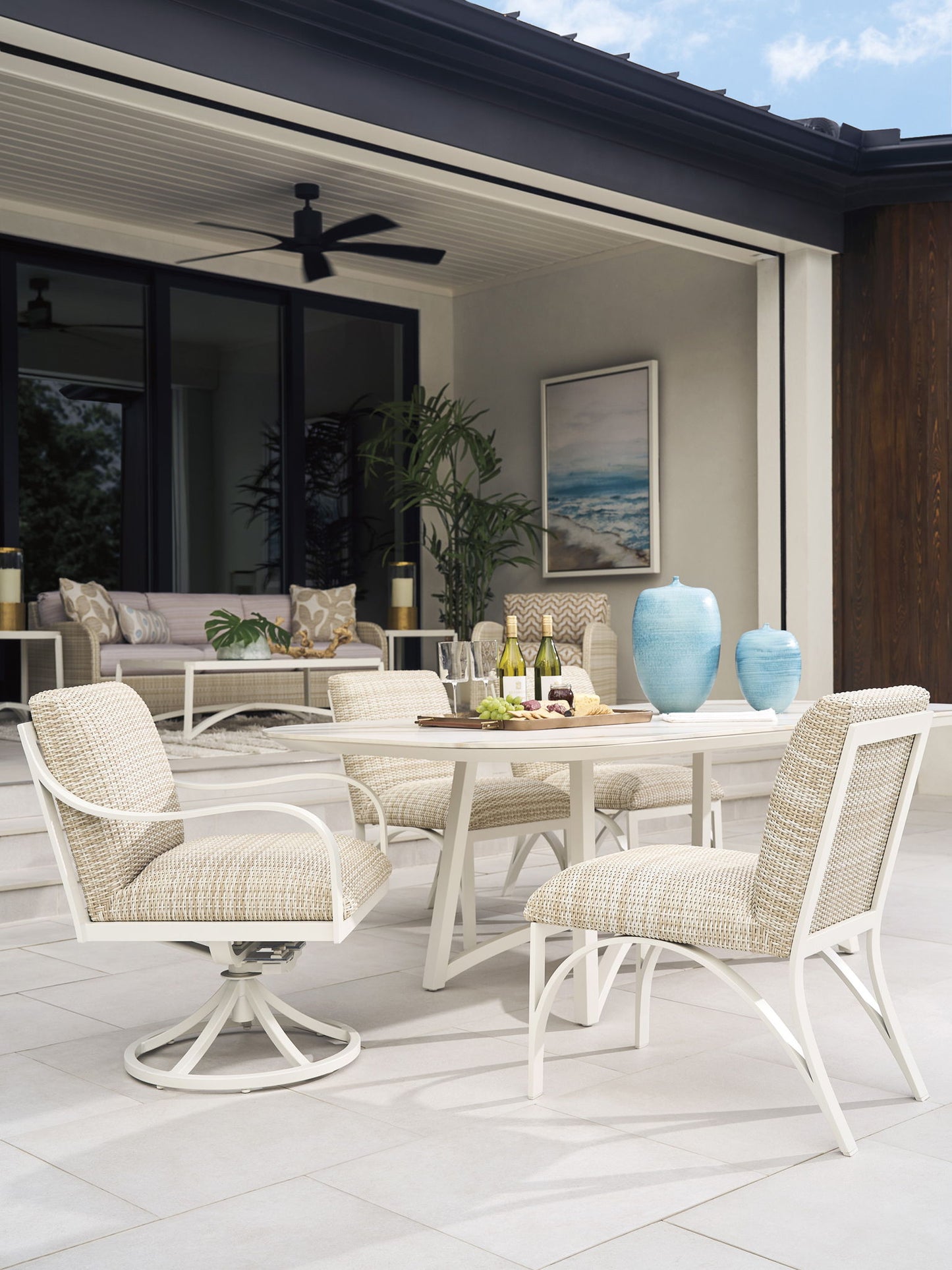 Sand Dune - Rectangular Dining Table - Gray