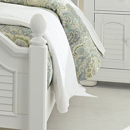 Summer House - California King Panel Rails - Oyster White
